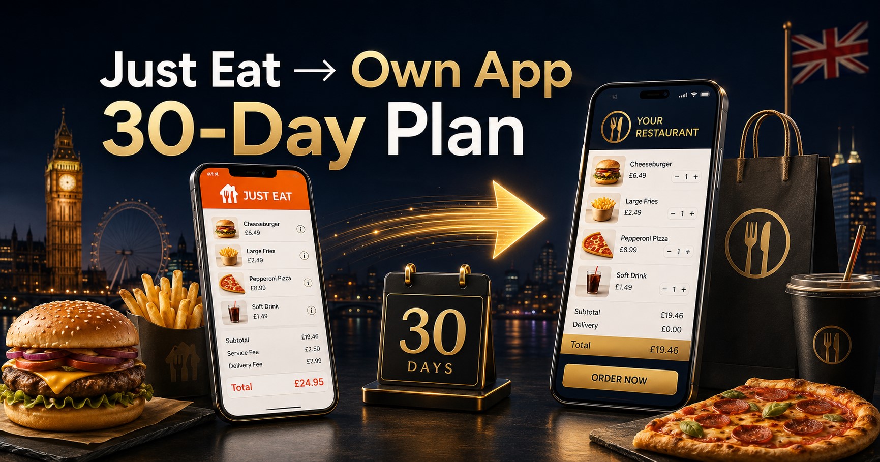 Switch From Just Eat to Your Own App: 30-Day Plan